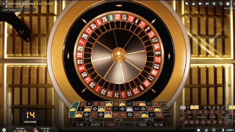 Roulette Hầm Vàng Livestream đồ họa siêu nét