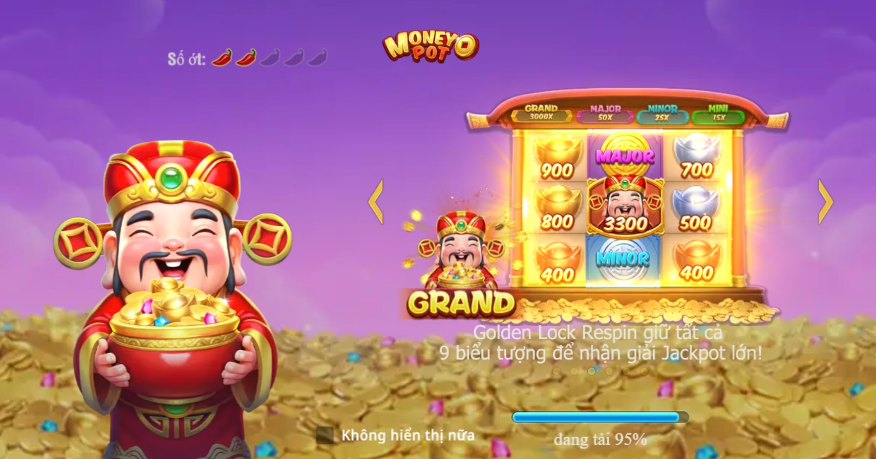 Nổ hũ Nồi tiền lấy cảm hứng từ thần tài Caishen